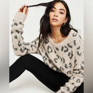 Abercrombie & Fitch Leopard Sweater - New with Tags